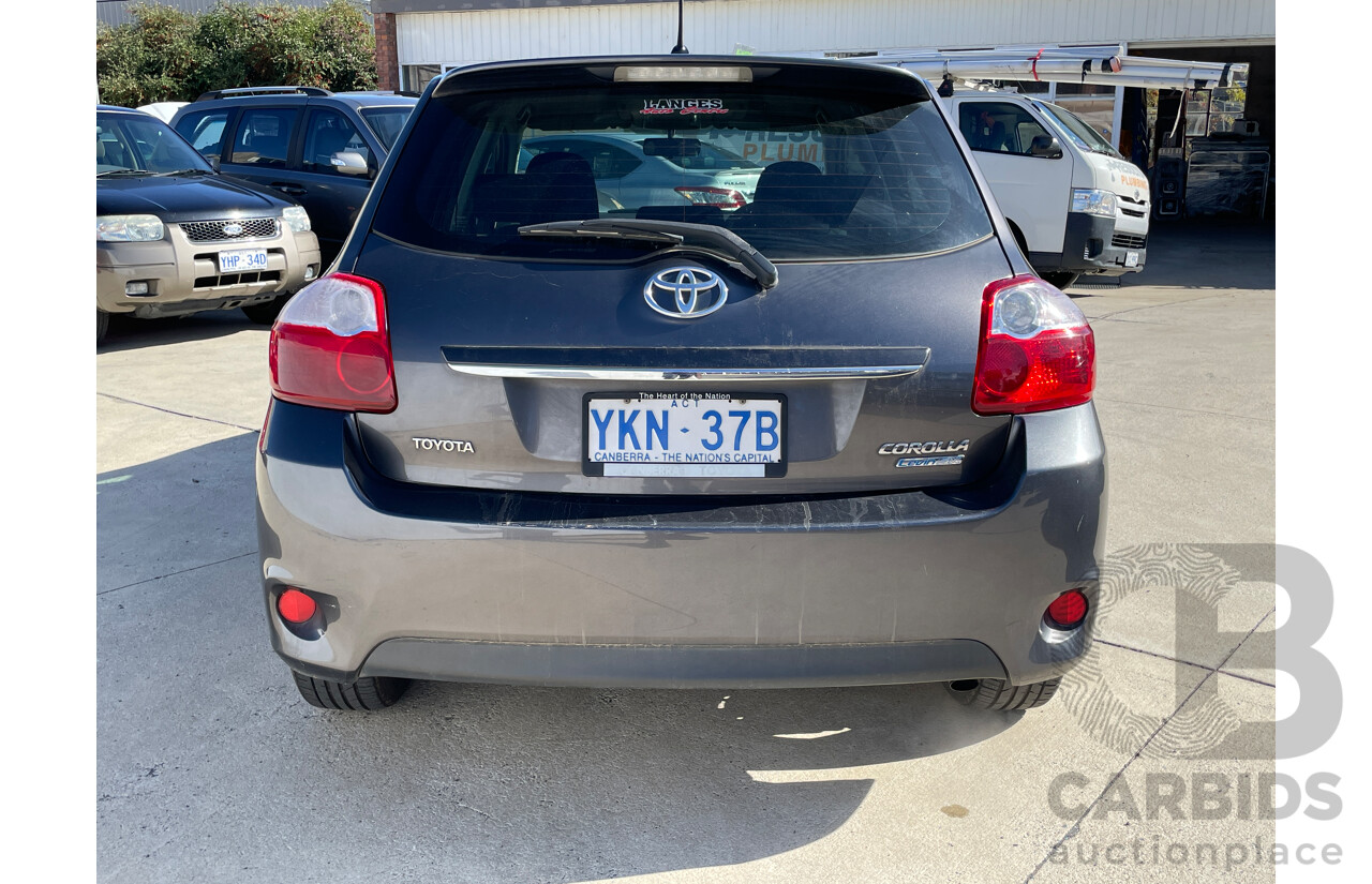 8/2010 Toyota Corolla Levin SX ZRE152R MY10 5d Hatchback Grey 1.8L