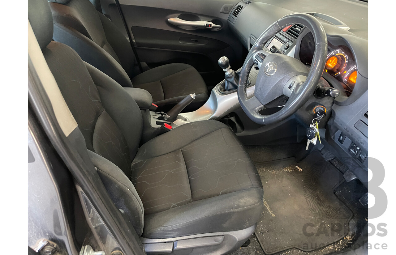 8/2010 Toyota Corolla Levin SX ZRE152R MY10 5d Hatchback Grey 1.8L