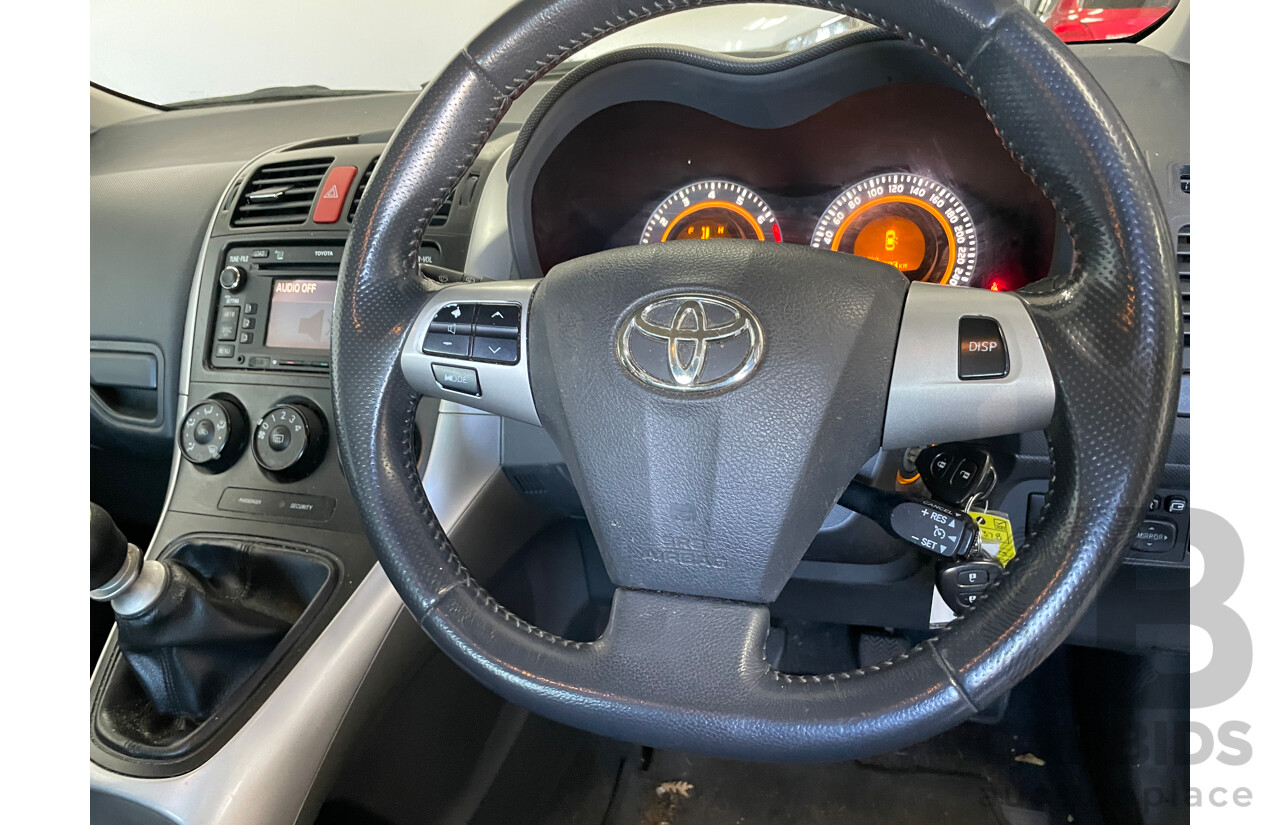 8/2010 Toyota Corolla Levin SX ZRE152R MY10 5d Hatchback Grey 1.8L