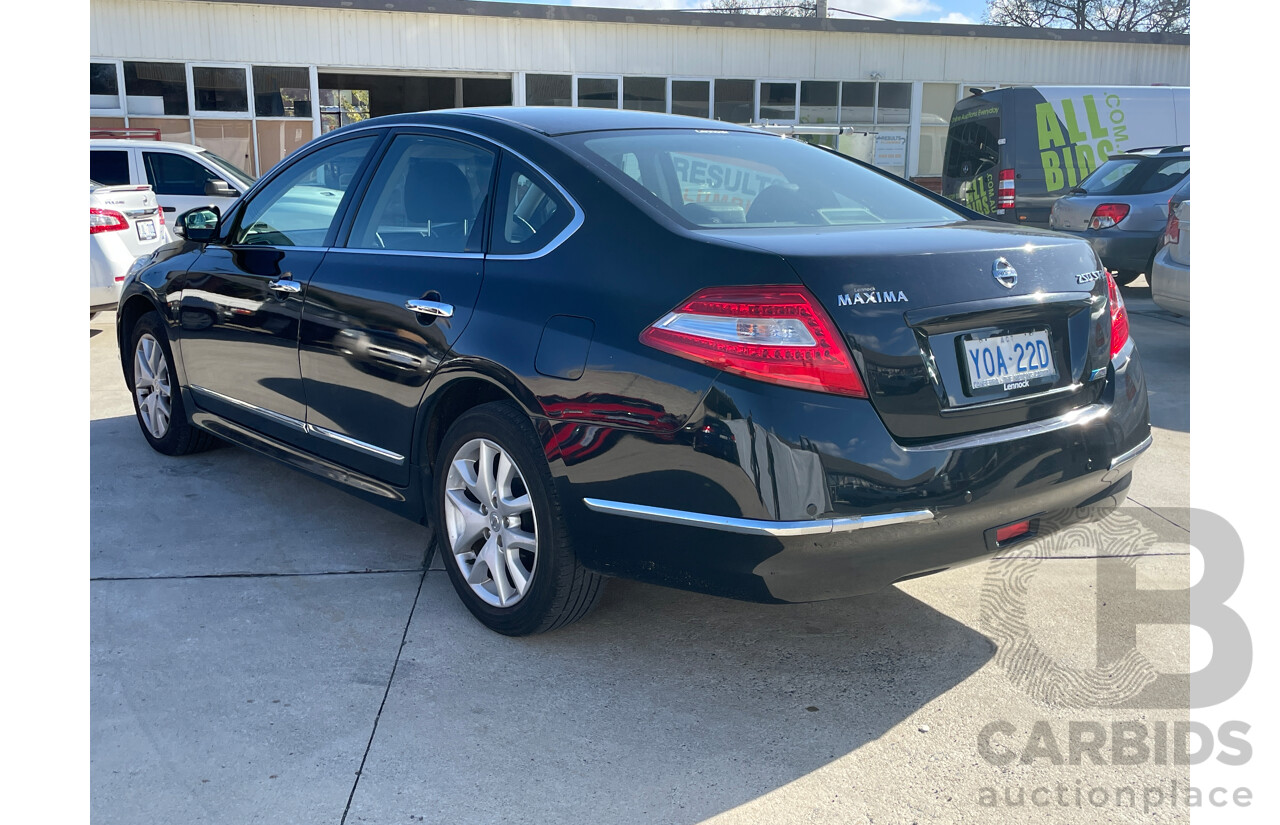 9/2011 Nissan Maxima 250 ST-L J32 MY11 SERIES 3 4d Sedan Black 2.5L