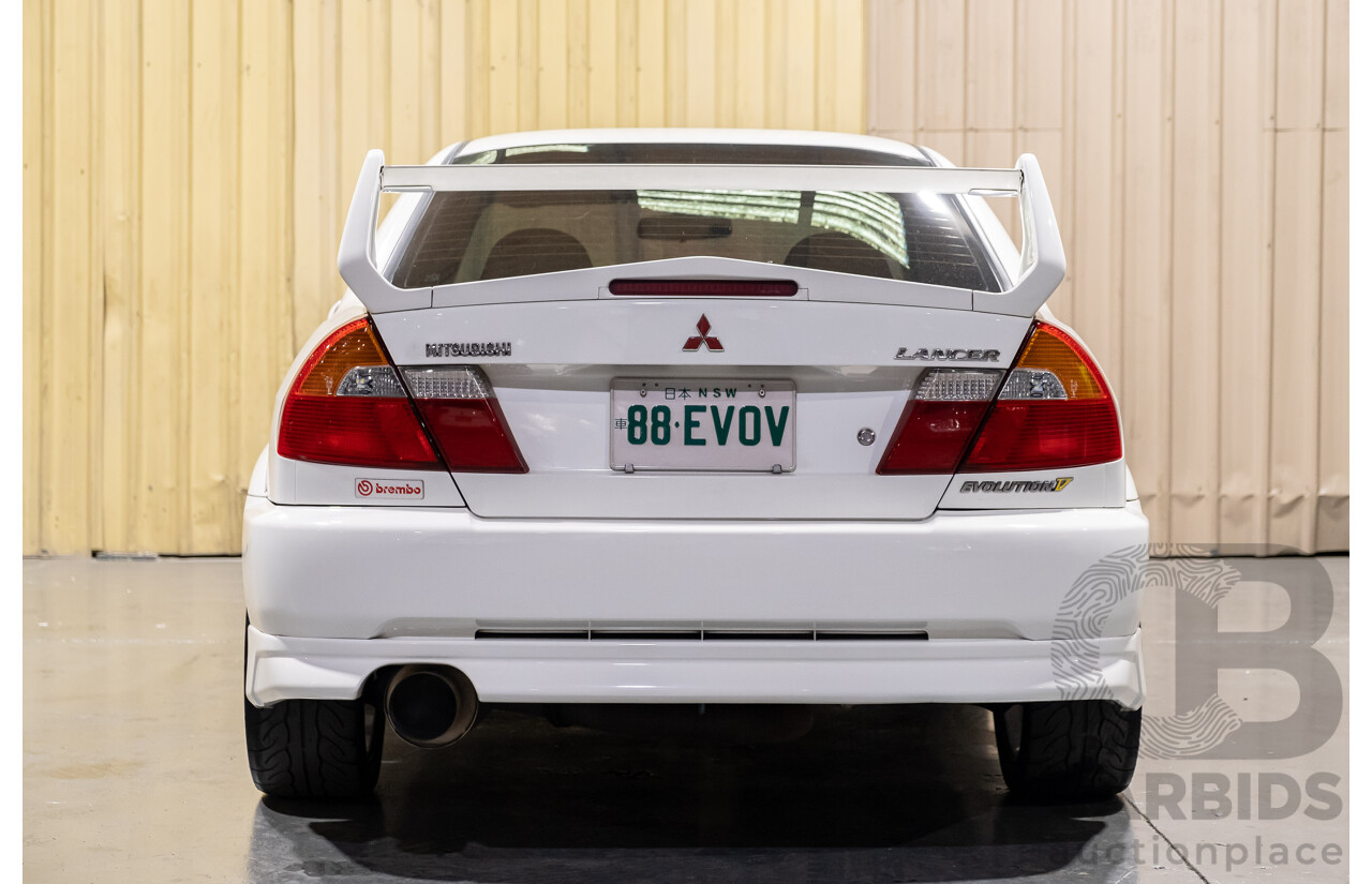 02/1998 Mitsubishi Lancer Evolution V AWD (Evo 5) 4d Sedan White Turbocharged 2.0L - Import