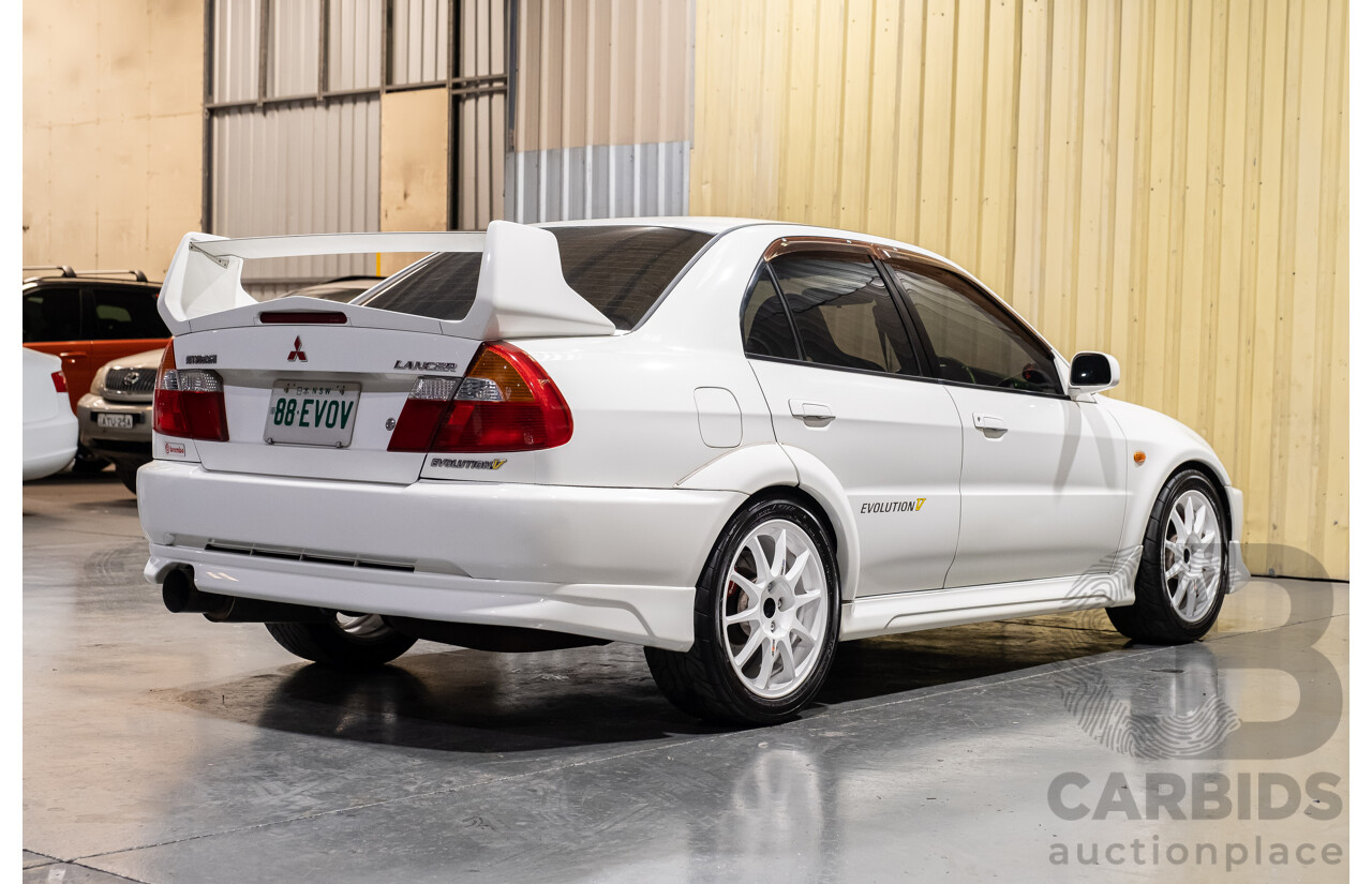 02/1998 Mitsubishi Lancer Evolution V AWD (Evo 5) 4d Sedan White Turbocharged 2.0L - Import