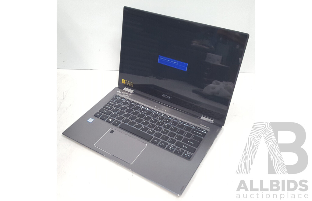 Acer (SP513-52N-58E1) Spin 5 Intel Core i5 (8250U) 1.60GHz-3.40GHz 4-Core CPU 13-Inch Convertible Touchscreen Laptop