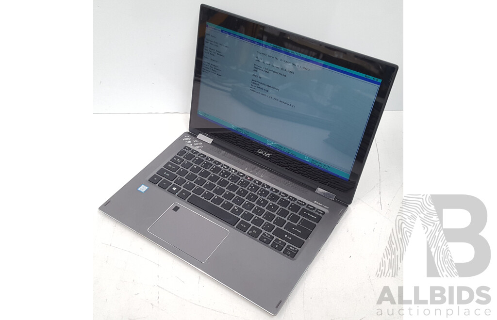 Acer (SP513-52N-58E1) Spin 5 Intel Core i5 (8250U) 1.60GHz-3.40GHz 4-Core CPU 13-Inch Convertible Touchscreen Laptop