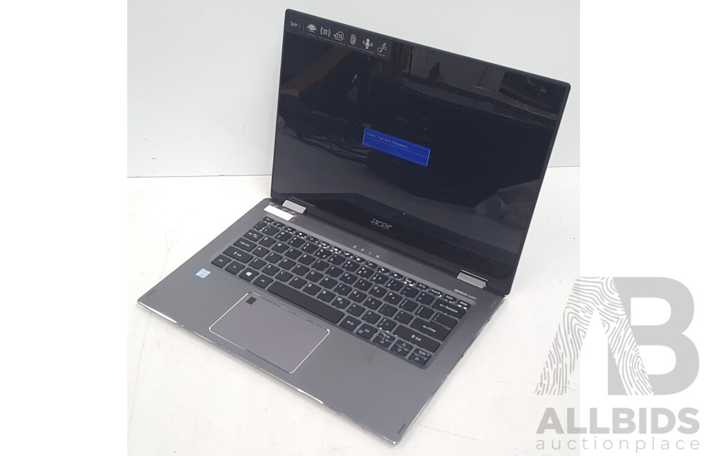 Acer (SP513-52N-58E1) Spin 5 Intel Core i5 (8250U) 1.60GHz-3.40GHz 4-Core CPU 13-Inch Convertible Touchscreen Laptop