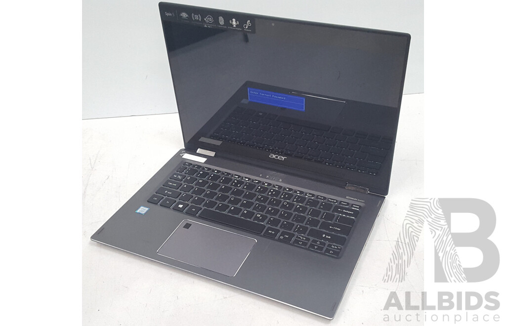 Acer (SP513-52N-58E1) Spin 5 Intel Core i5 (8250U) 1.60GHz-3.40GHz 4-Core CPU 13-Inch Convertible Touchscreen Laptop