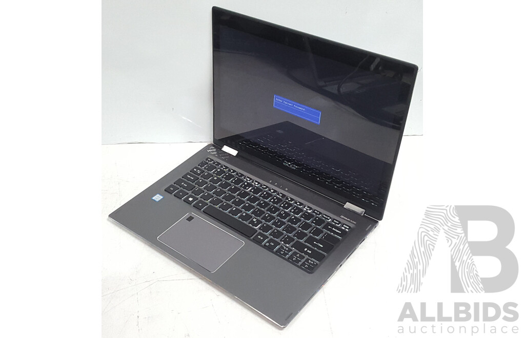 Acer (SP513-52N-58E1) Spin 5 Intel Core i5 (8250U) 1.60GHz-3.40GHz 4-Core CPU 13-Inch Convertible Touchscreen Laptop w/ Power Supply