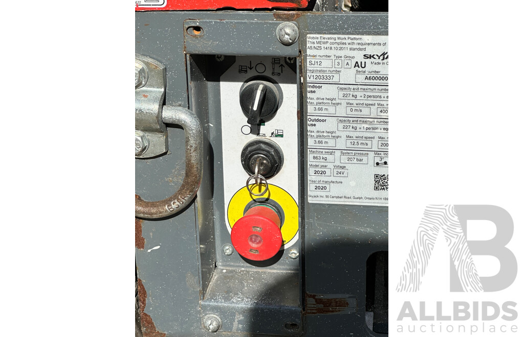 2020 SKYJACK SJ 12 E    (Scissor Lift)