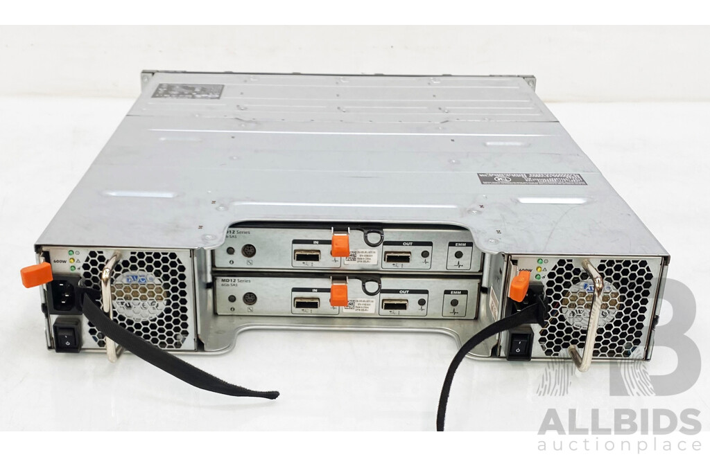Dell (E03J) Powervault MD1200 SAS Storage Arrays W/ 72TB Storage
