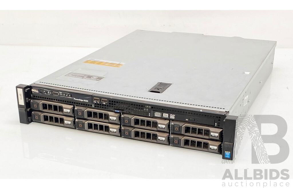 Dell (E29S001) PowerEdge R530 Dual Intel Xeon (E5-2620 V3) 2.4GHz-3.2GHz 6-Core CPU 2RU Server W/ 96GB DDR4
