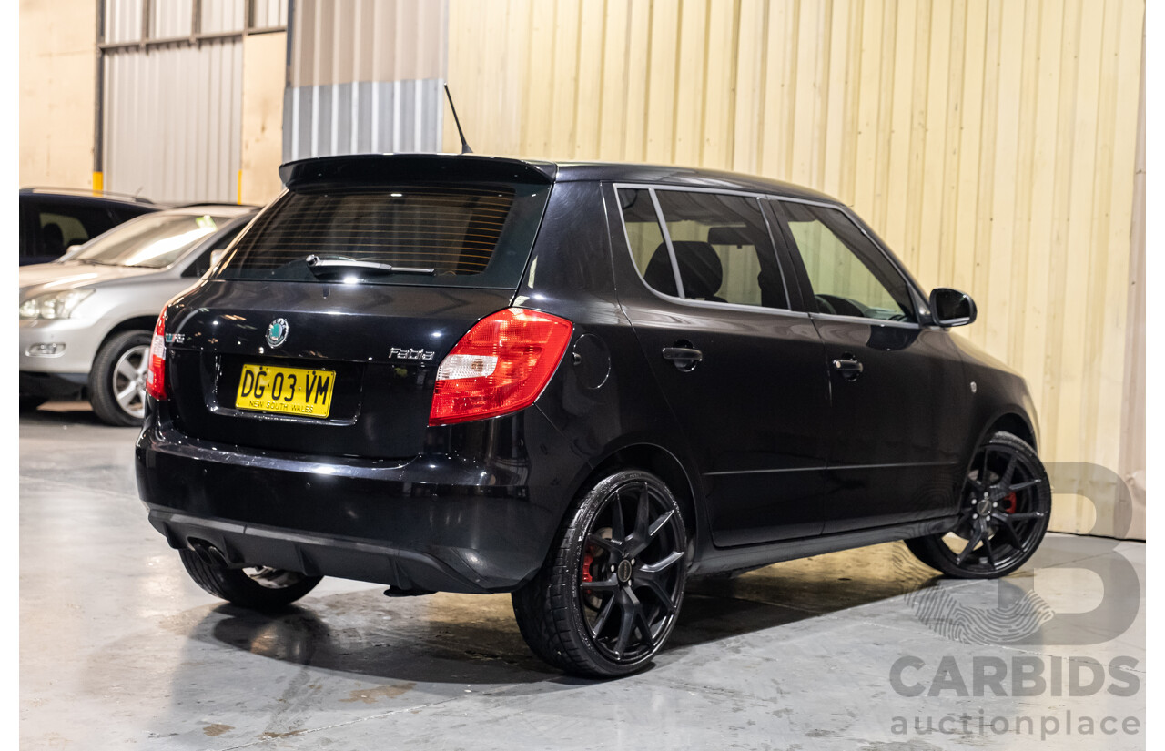9/2012 Skoda Fabia RS 132 TSI 5JF MY13 5d Hatchback Black Turbo 1.4L