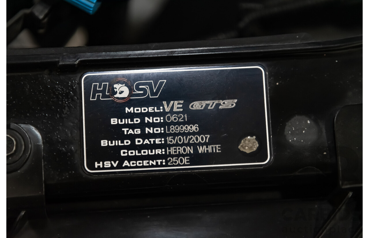 1/2007 Holden HSV GTS E SERIES 4d Sedan Herron White 6.0L V8