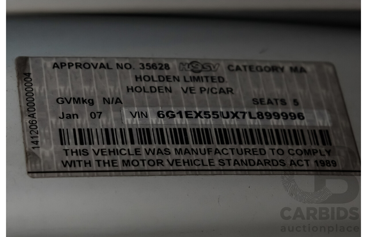 1/2007 Holden HSV GTS E SERIES 4d Sedan Herron White 6.0L V8