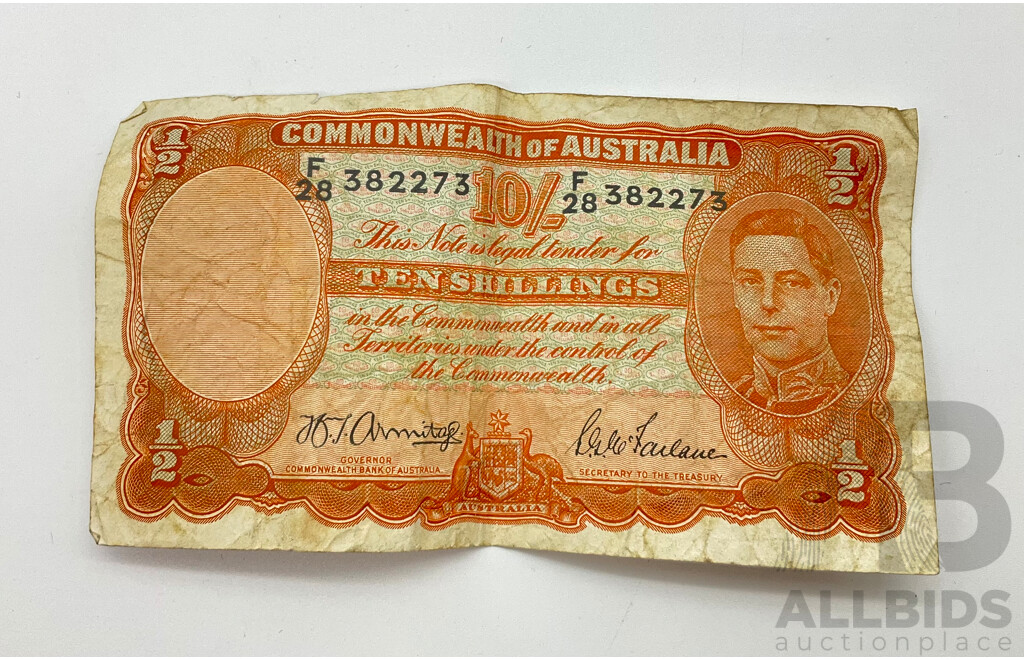 Australian COA One Ten Shilling - Lot 1489196 | ALLBIDS