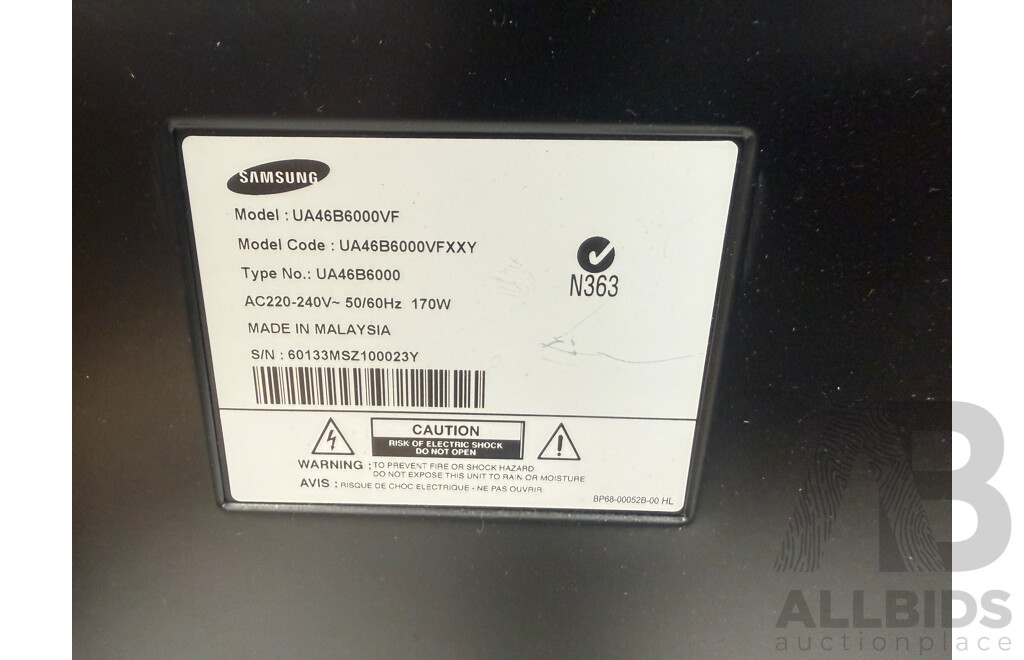 Samsung 46 Inch Series 5 TV