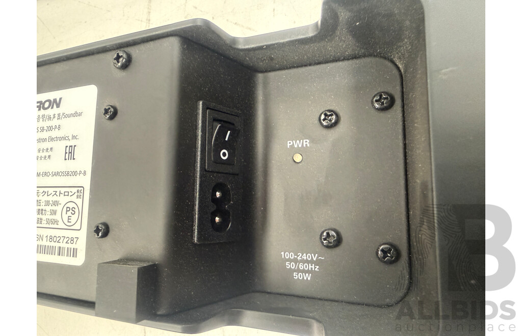 2x Crestron Saros SB200 Sound Bar