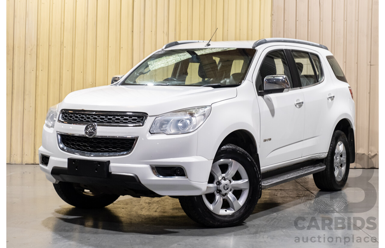 8/2013 Holden Colorado 7 LTZ (4x4) RG 4d Wagon White Turbo Diesel 2.8L - 7 Seater