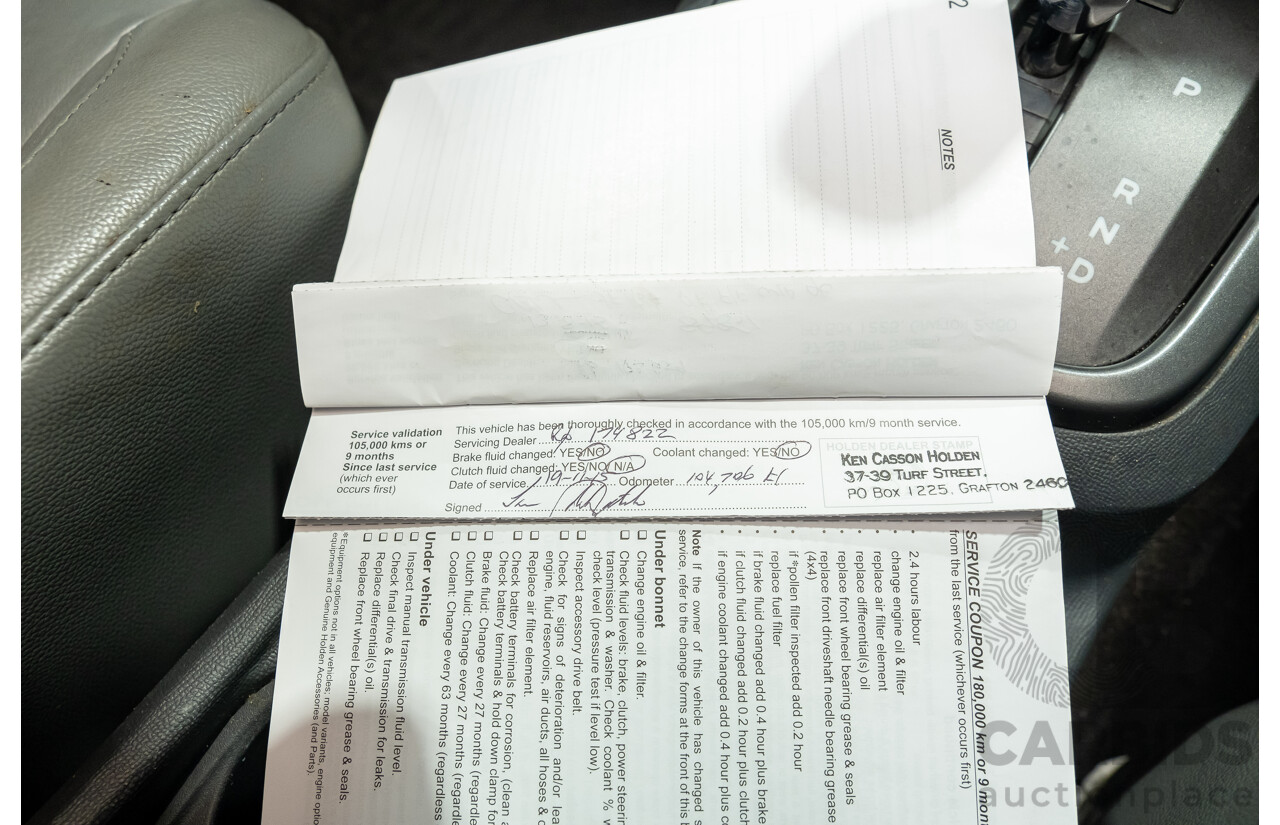 8/2013 Holden Colorado 7 LTZ (4x4) RG 4d Wagon White Turbo Diesel 2.8L - 7 Seater