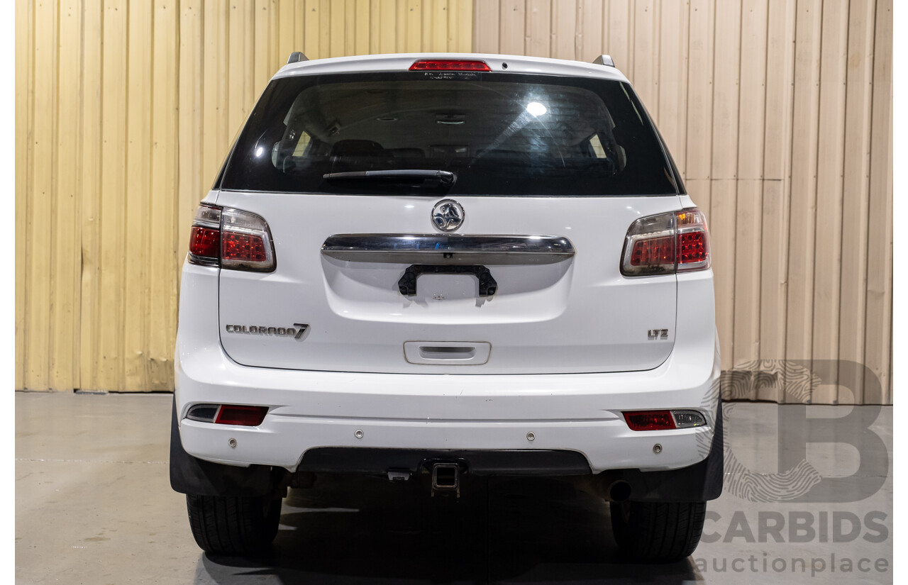 8/2013 Holden Colorado 7 LTZ (4x4) RG 4d Wagon White Turbo Diesel 2.8L - 7 Seater