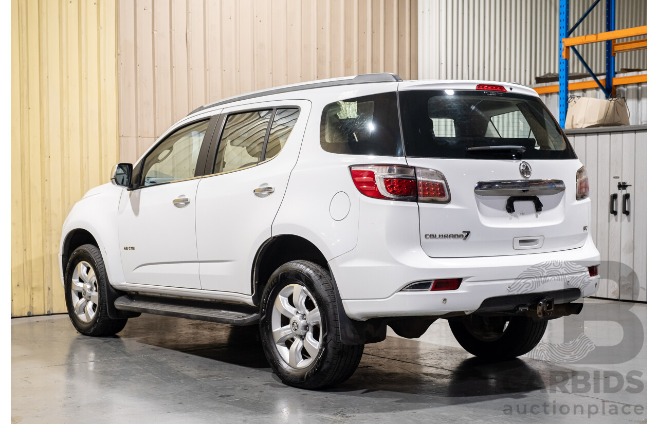 8/2013 Holden Colorado 7 LTZ (4x4) RG 4d Wagon White Turbo Diesel 2.8L - 7 Seater