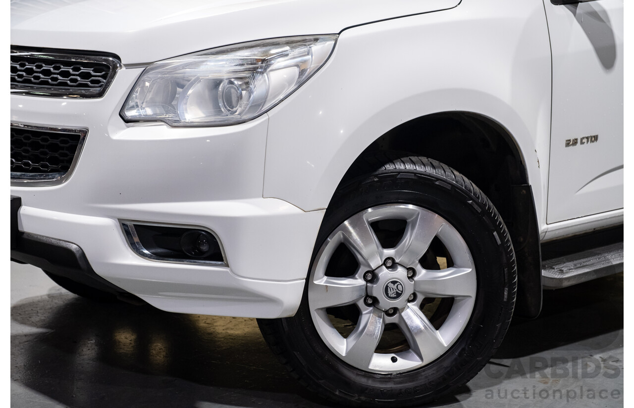 8/2013 Holden Colorado 7 LTZ (4x4) RG 4d Wagon White Turbo Diesel 2.8L - 7 Seater