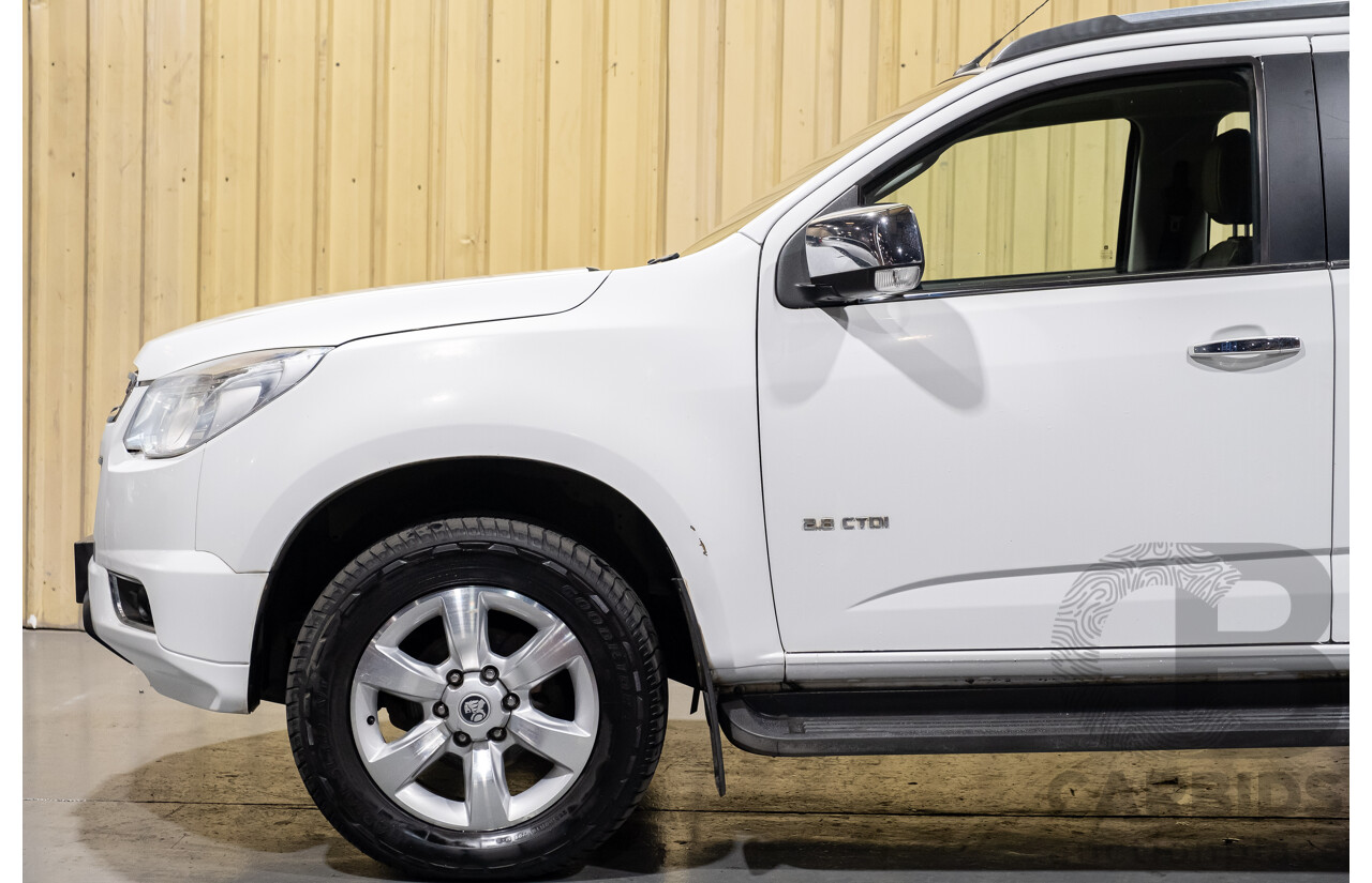 8/2013 Holden Colorado 7 LTZ (4x4) RG 4d Wagon White Turbo Diesel 2.8L - 7 Seater