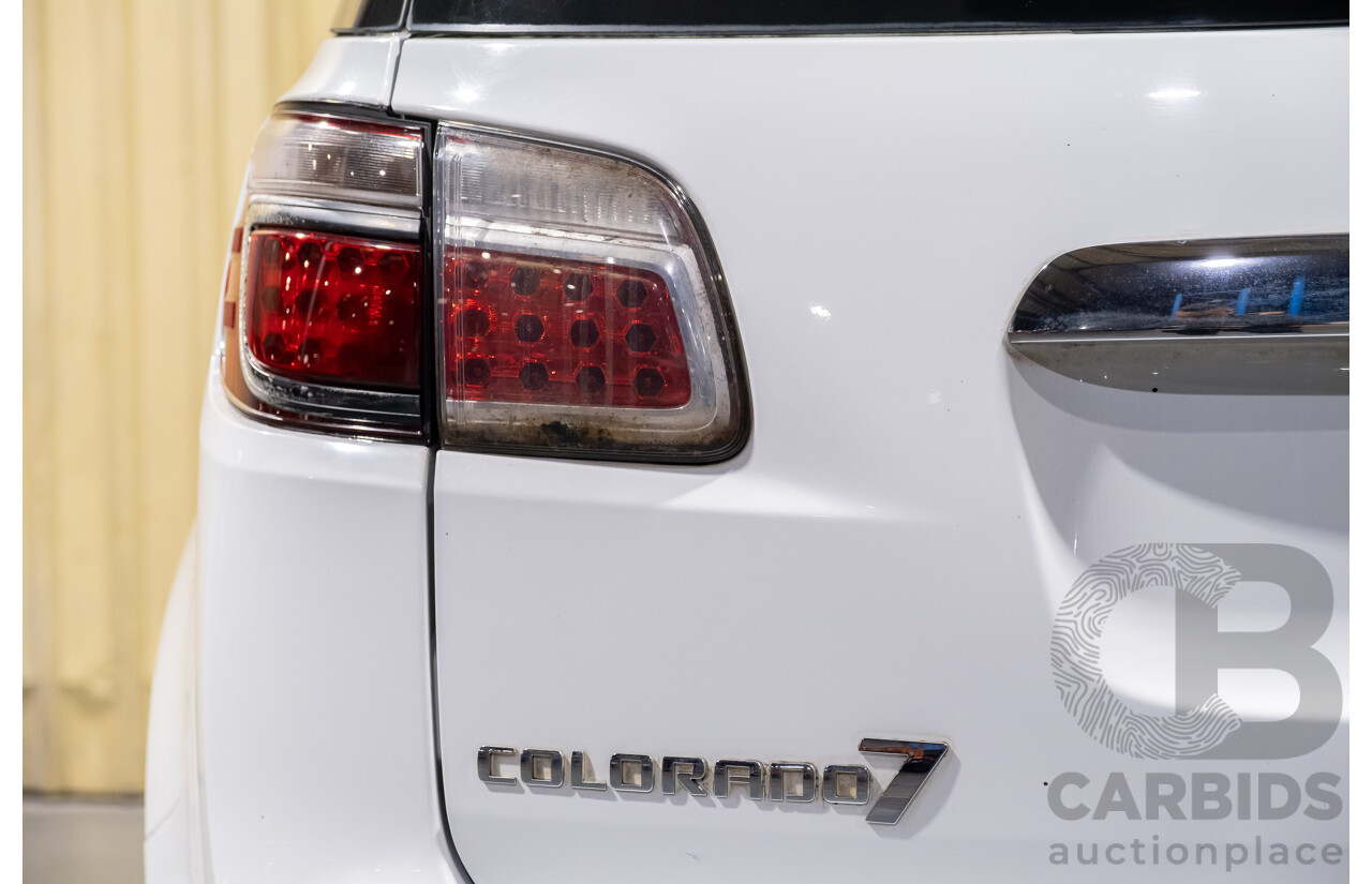8/2013 Holden Colorado 7 LTZ (4x4) RG 4d Wagon White Turbo Diesel 2.8L - 7 Seater