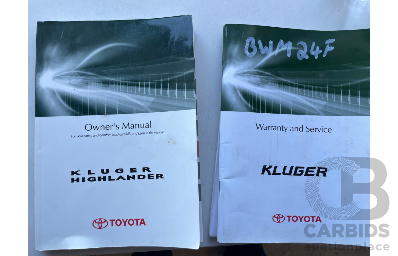 10/2009 Toyota Kluger KX-R (4x4) 7 SEAT GSU45R 4d Wagon Gold 3.5L