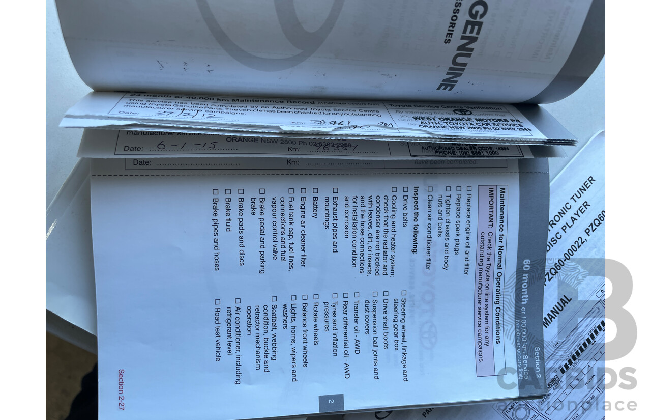 10/2009 Toyota Kluger KX-R (4x4) 7 SEAT GSU45R 4d Wagon Gold 3.5L