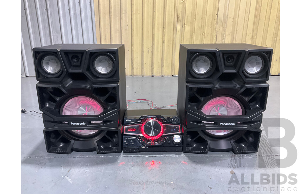 PANASONIC MAX SYSTEM 4000W 2.0CH 4GB MEMORY SOUND SYSTEM - ORP $1399.00