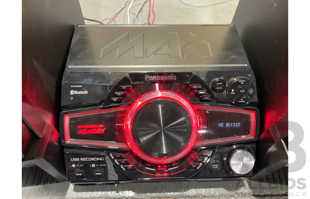 PANASONIC MAX SYSTEM 4000W 2.0CH 4GB MEMORY SOUND SYSTEM - ORP $1399.00