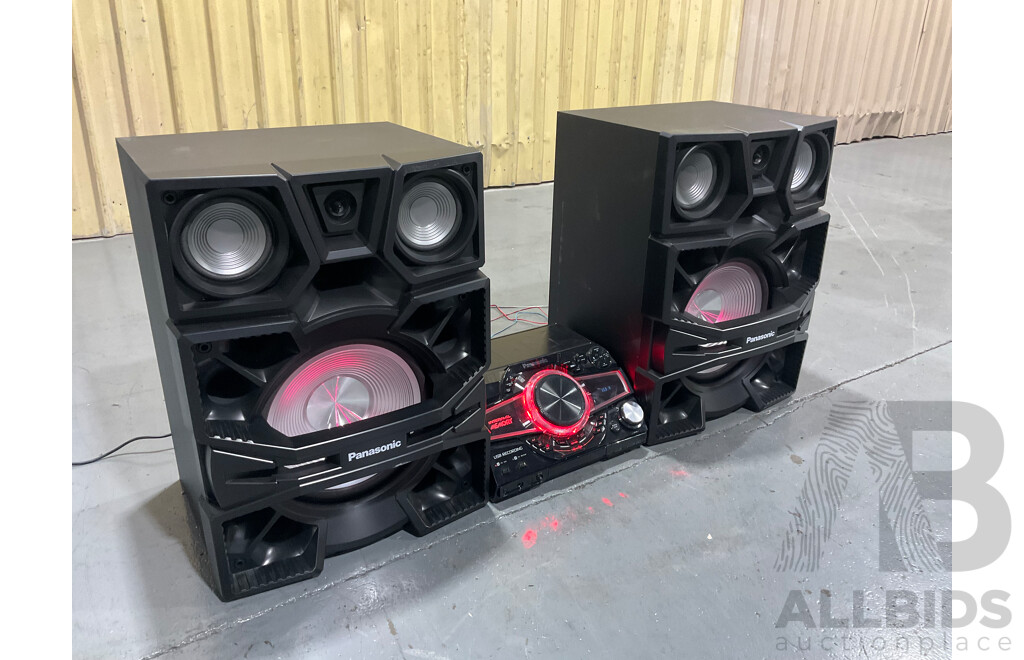 PANASONIC MAX SYSTEM 4000W 2.0CH 4GB MEMORY SOUND SYSTEM - ORP $1399.00