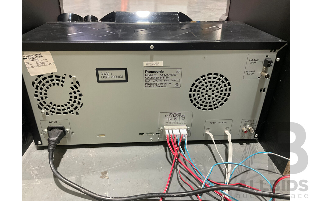 PANASONIC MAX SYSTEM 4000W 2.0CH 4GB MEMORY SOUND SYSTEM - ORP $1399.00