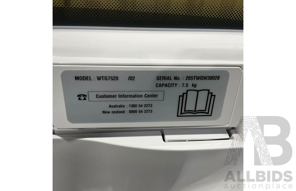 LG 7.5kg Top Load Washing Machine with Smart Inverter Motor - ORP $959