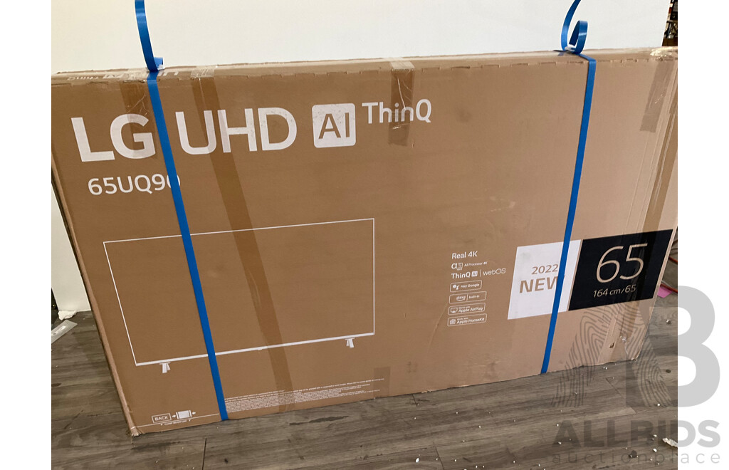 LG UQ90 65 Inch 4K Smart UHD TV with AI Sound Pro (65UQ9000PSD) - Estimated ORP $1195
