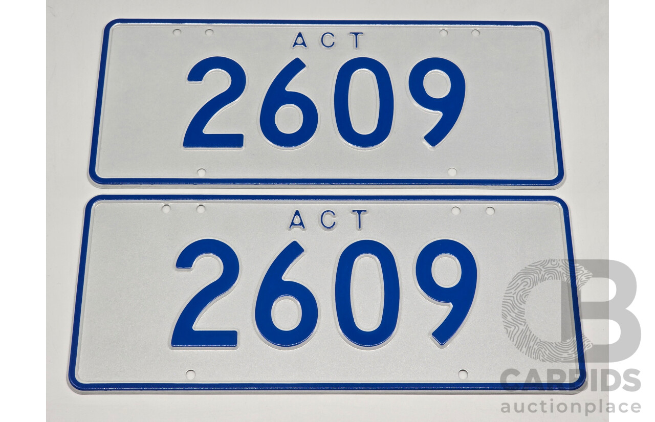 ACT 4-Digit Number Plate - 2609