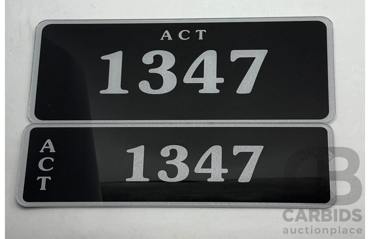 ACT 4-Digit Number Plate - 1347
