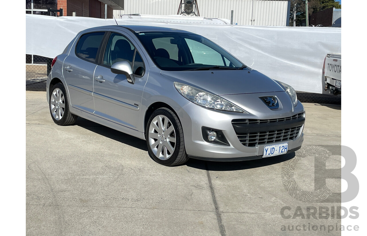 9/2012 Peugeot 207 Sportium S.E.  5d Hatchback Silver 1.6L