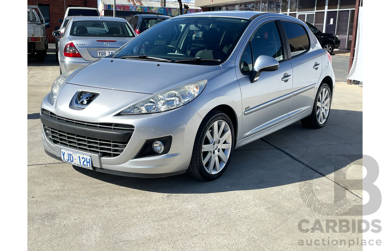 9/2012 Peugeot 207 Sportium S.E.  5d Hatchback Silver 1.6L