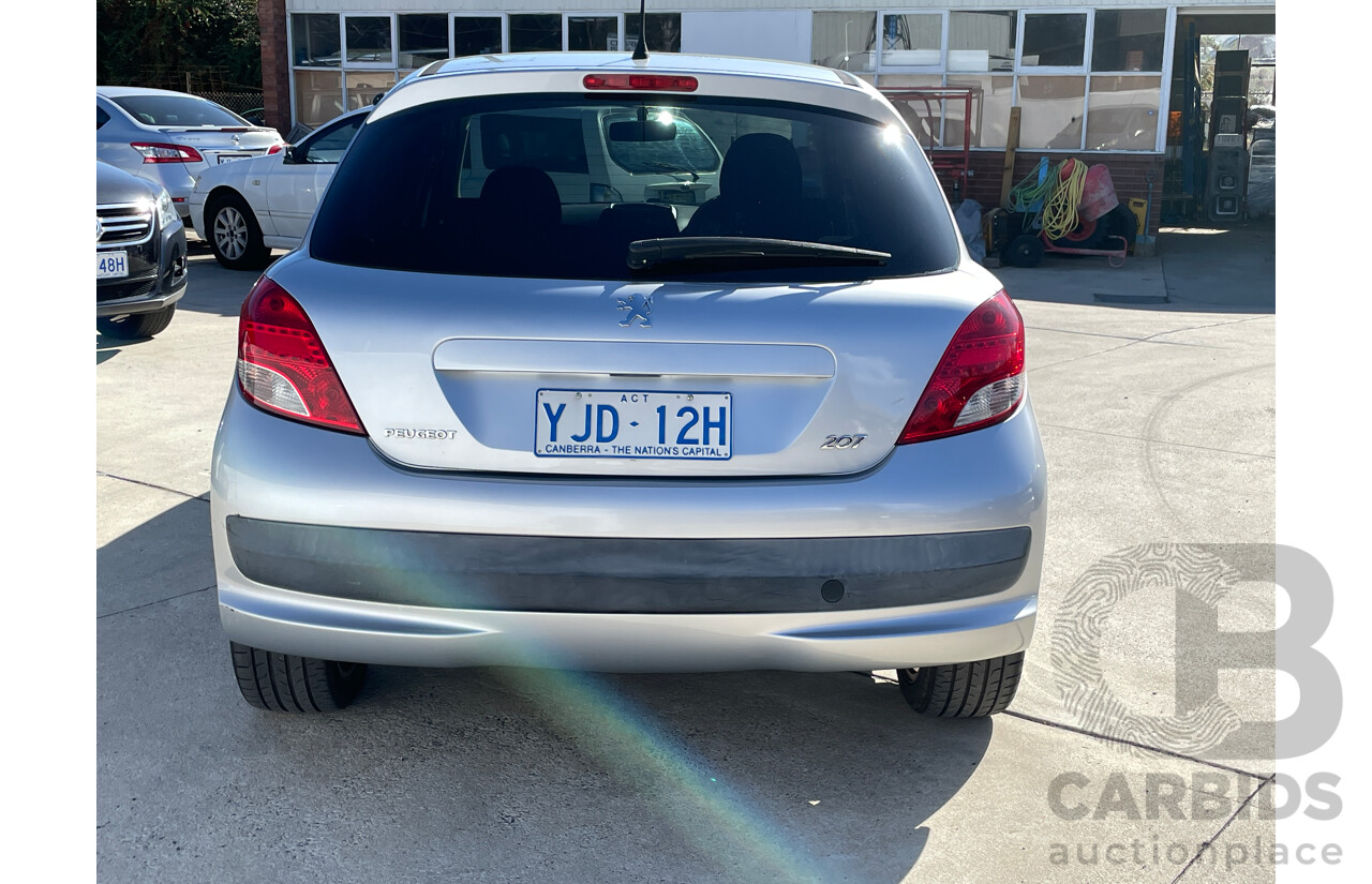 9/2012 Peugeot 207 Sportium S.E.  5d Hatchback Silver 1.6L