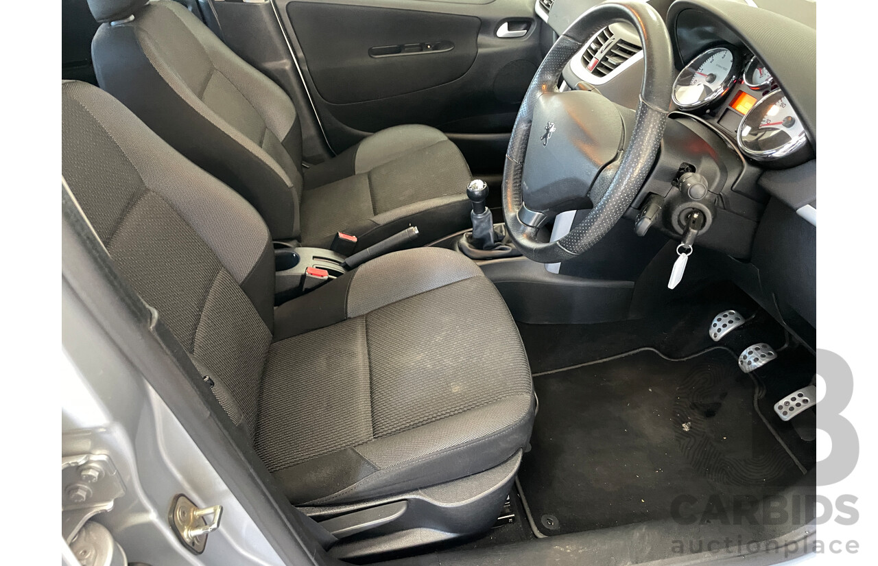 9/2012 Peugeot 207 Sportium S.E.  5d Hatchback Silver 1.6L