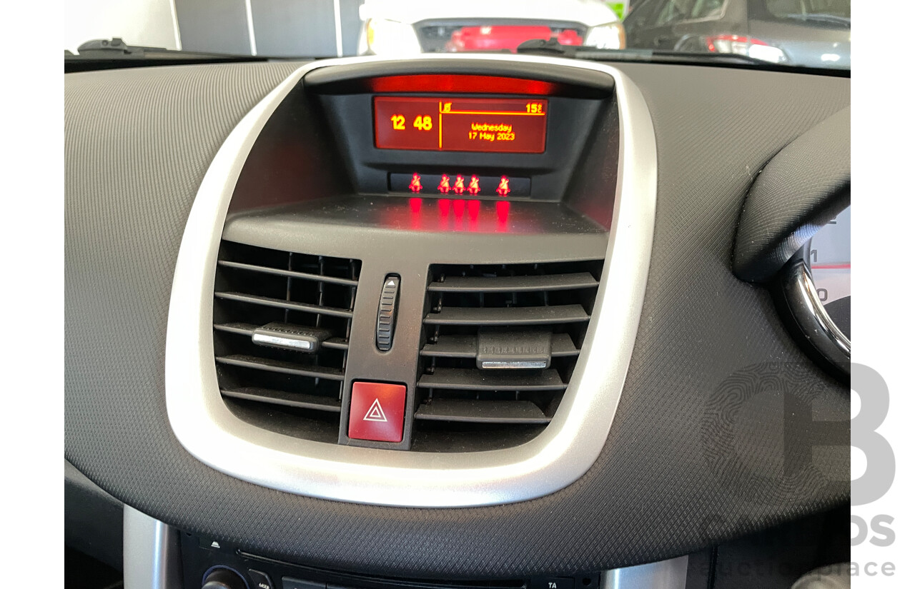 9/2012 Peugeot 207 Sportium S.E.  5d Hatchback Silver 1.6L