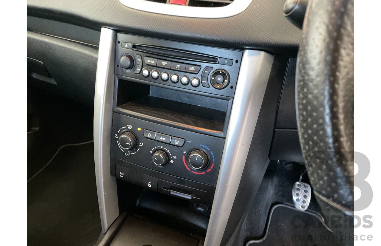 9/2012 Peugeot 207 Sportium S.E.  5d Hatchback Silver 1.6L