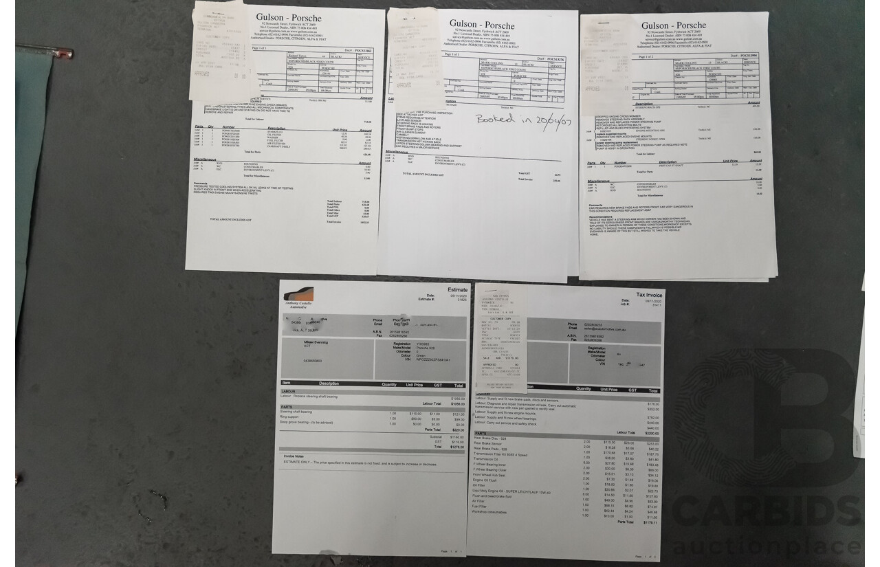 1/1985 Porsche 928 S  2d Coupe Black 4.7L V8