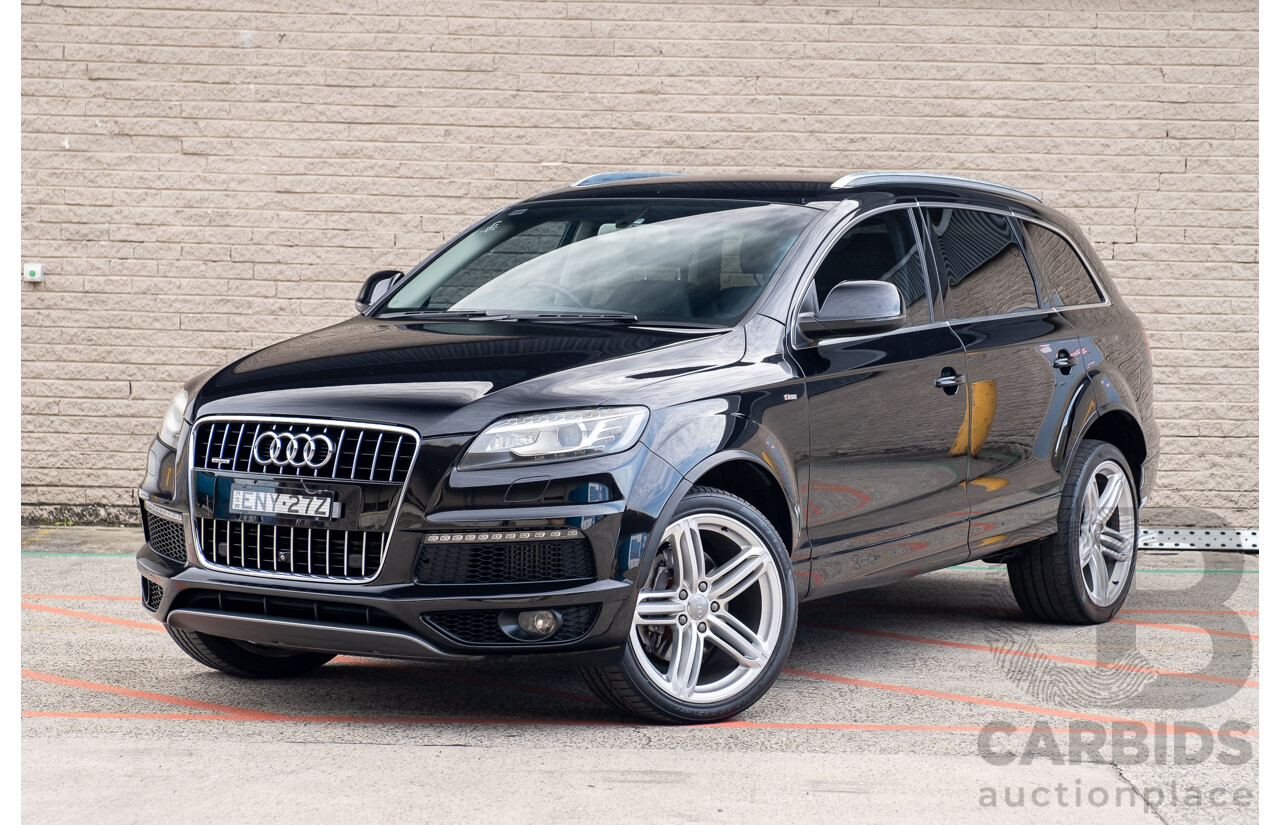 4/2013 Audi Q7 3.0 TDI Quattro MY13 4d Wagon Black Turbo Diesel V6 3.0L - 7 Seater