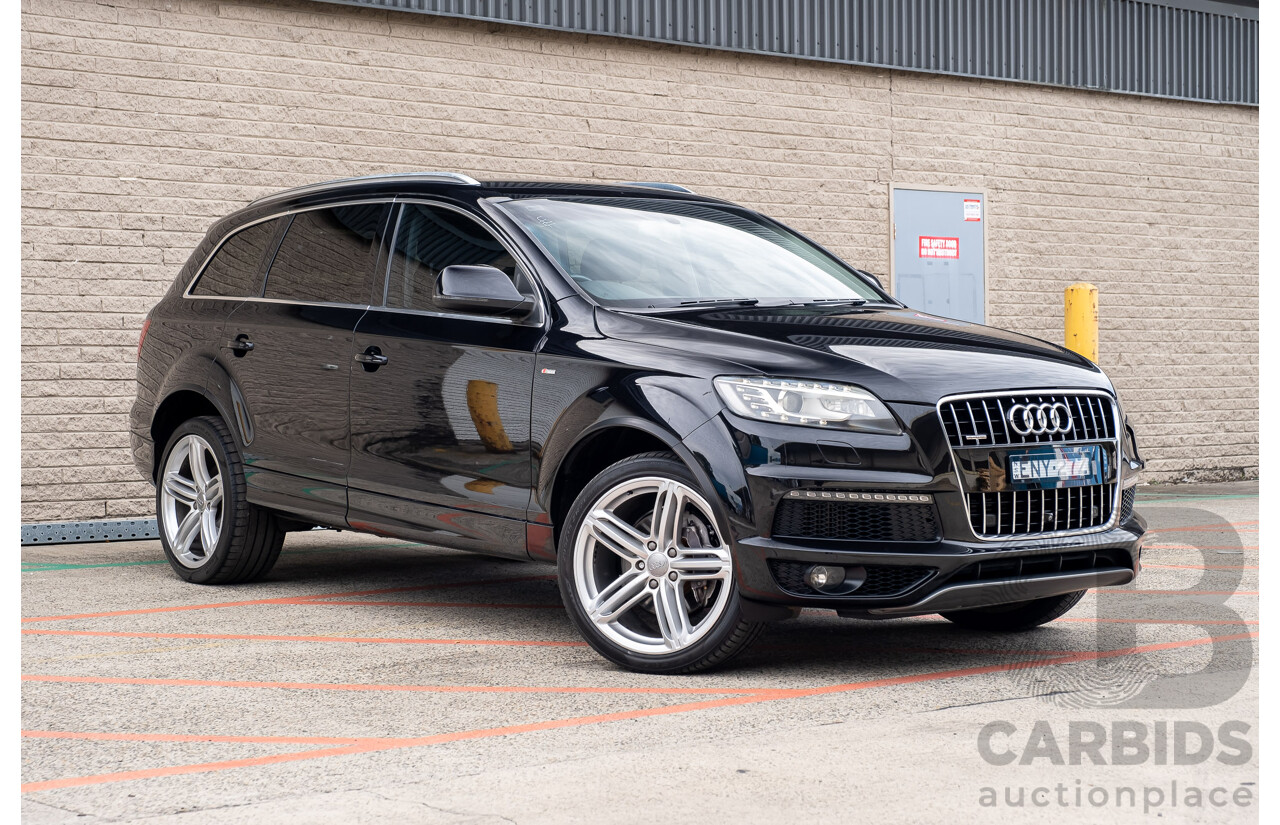 4/2013 Audi Q7 3.0 TDI Quattro MY13 4d Wagon Black Turbo Diesel V6 3.0L - 7 Seater