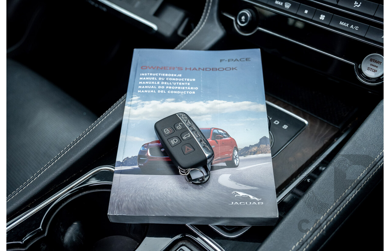 3/2017 Jaguar F-Pace 30d S (AWD) X761 4d Wagon Ultimate Black Turbo Diesel V6 3.0L