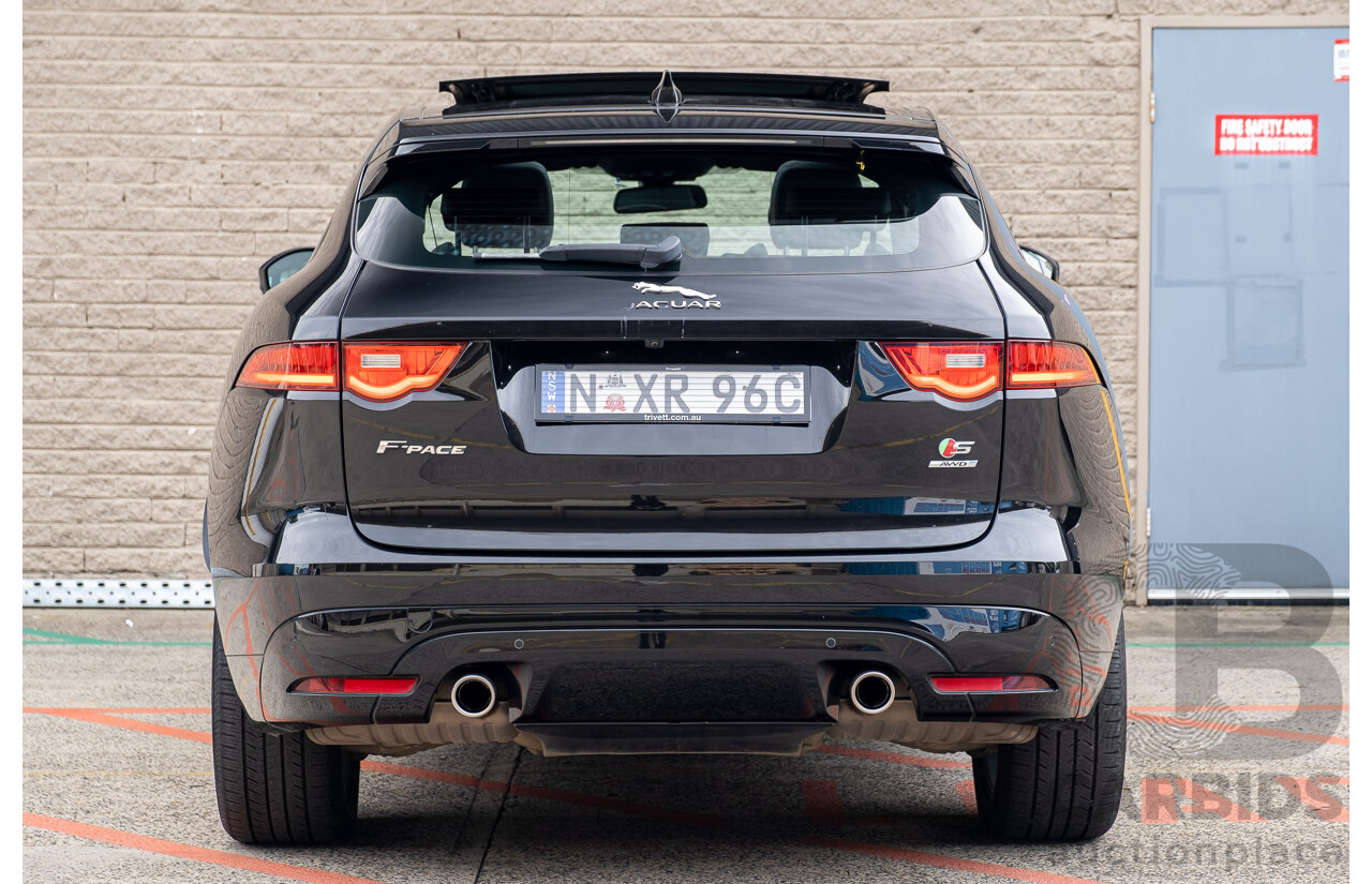 3/2017 Jaguar F-Pace 30d S (AWD) X761 4d Wagon Ultimate Black Turbo Diesel V6 3.0L