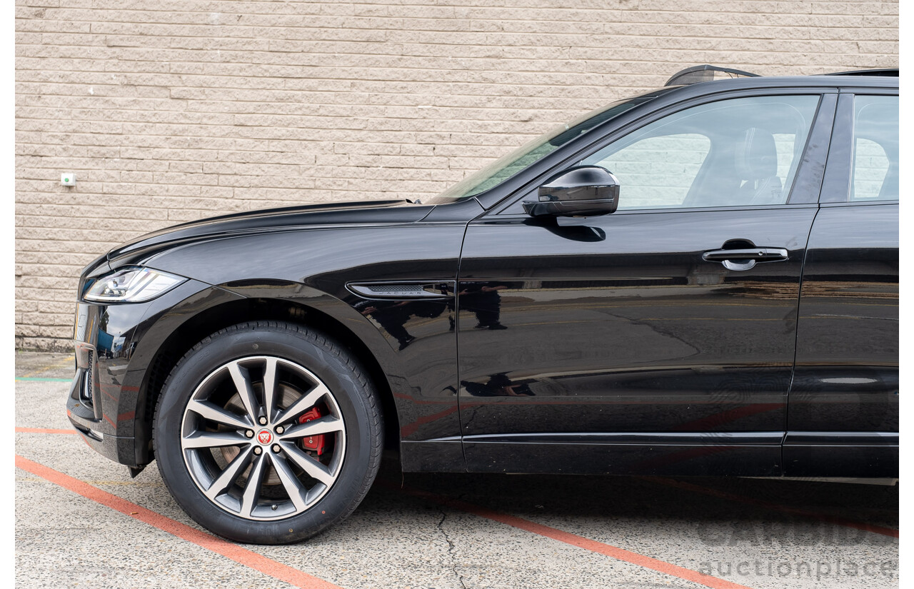 3/2017 Jaguar F-Pace 30d S (AWD) X761 4d Wagon Ultimate Black Turbo Diesel V6 3.0L