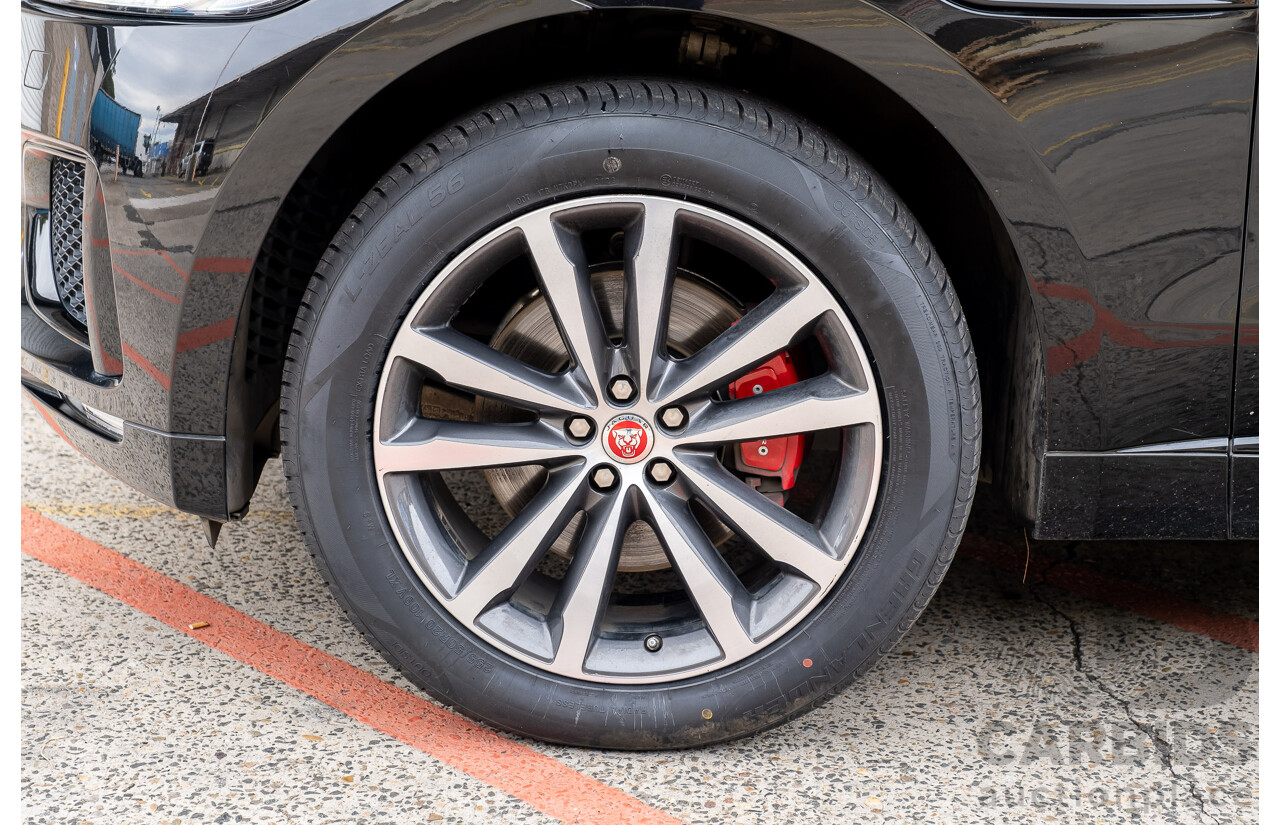 3/2017 Jaguar F-Pace 30d S (AWD) X761 4d Wagon Ultimate Black Turbo Diesel V6 3.0L